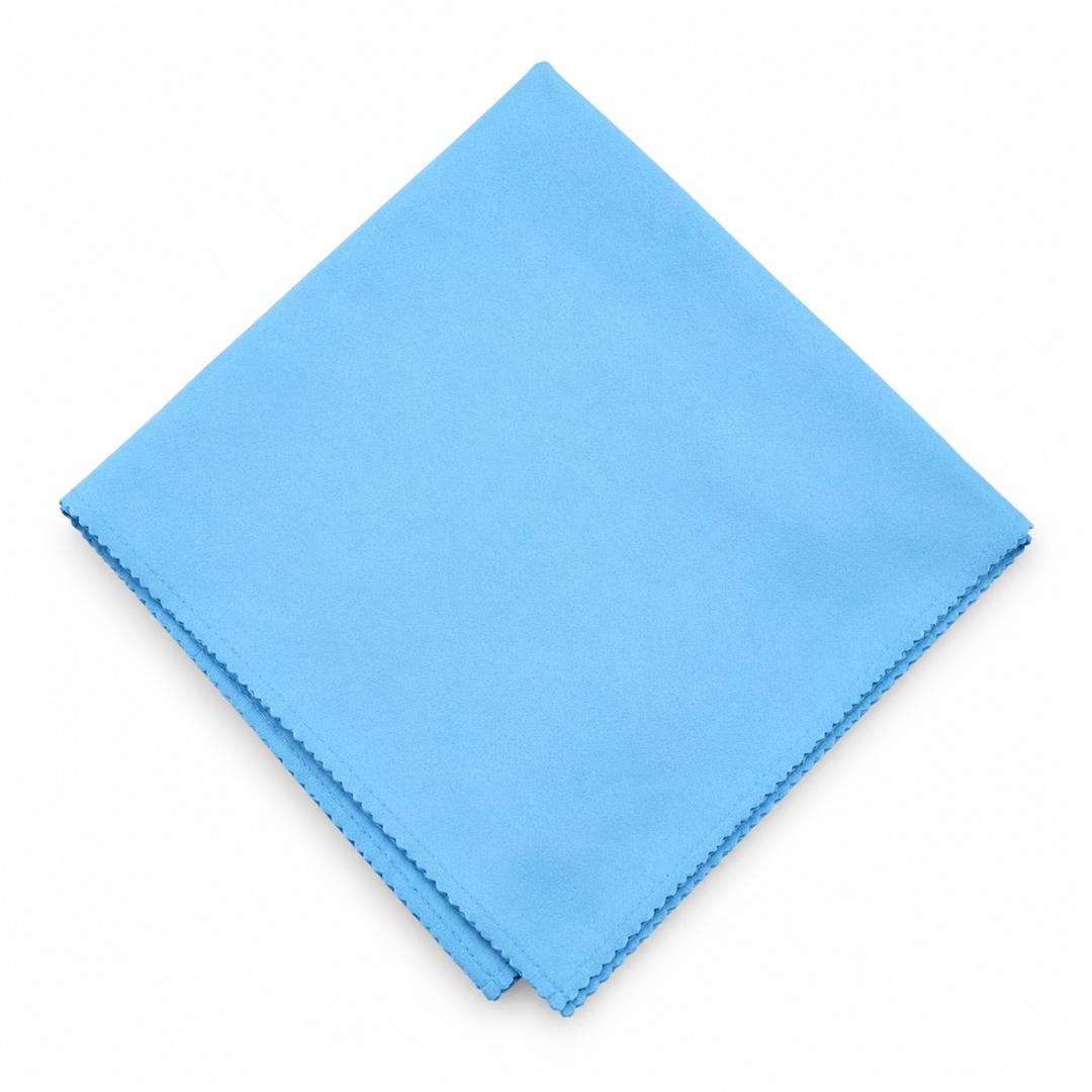 SKY BLUE SUEDE SQUARE NAPKIN