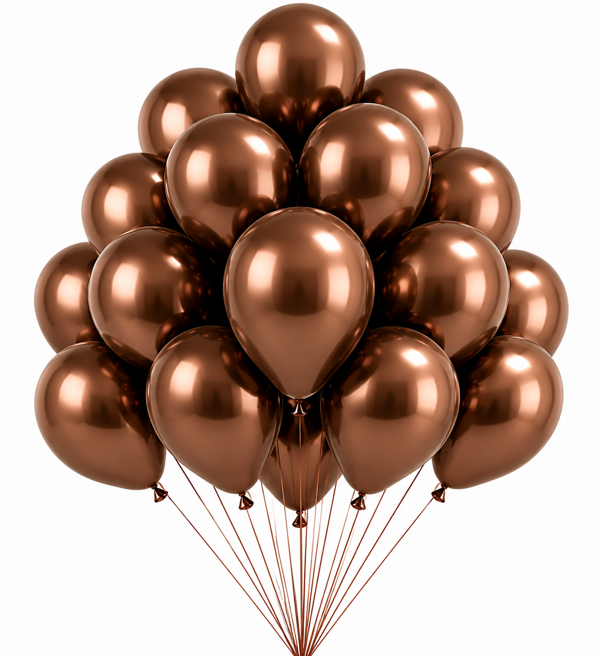 12-INCH SHINY COPPER BALLOONS