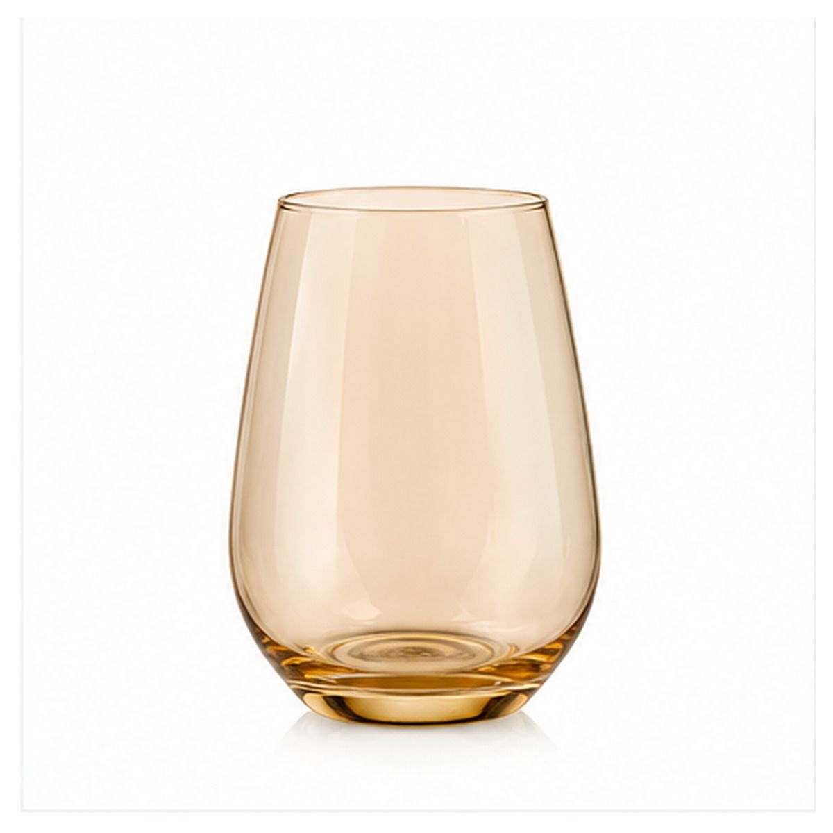 GOLD STEMLESS WINE GLASS