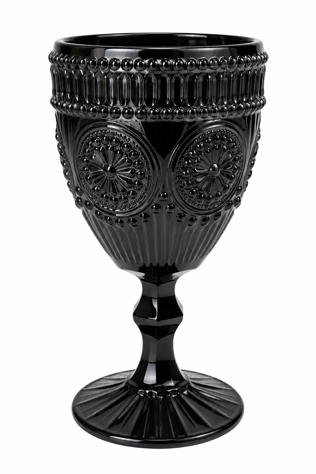 BLACK VINTAGE GOBLET – 6 PCS SET