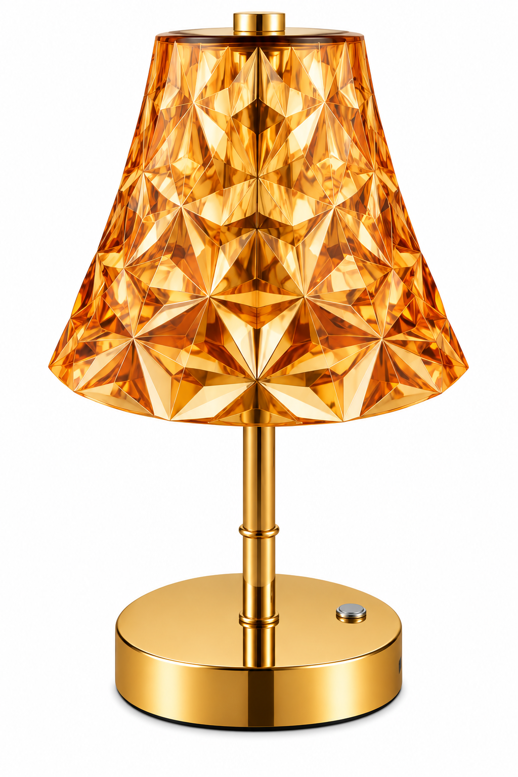 25CM DIAMOND GOLD TABLE LAMP
