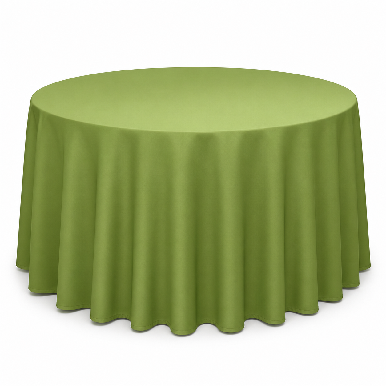 SAGE GREEN SATIN TABLECLOTH