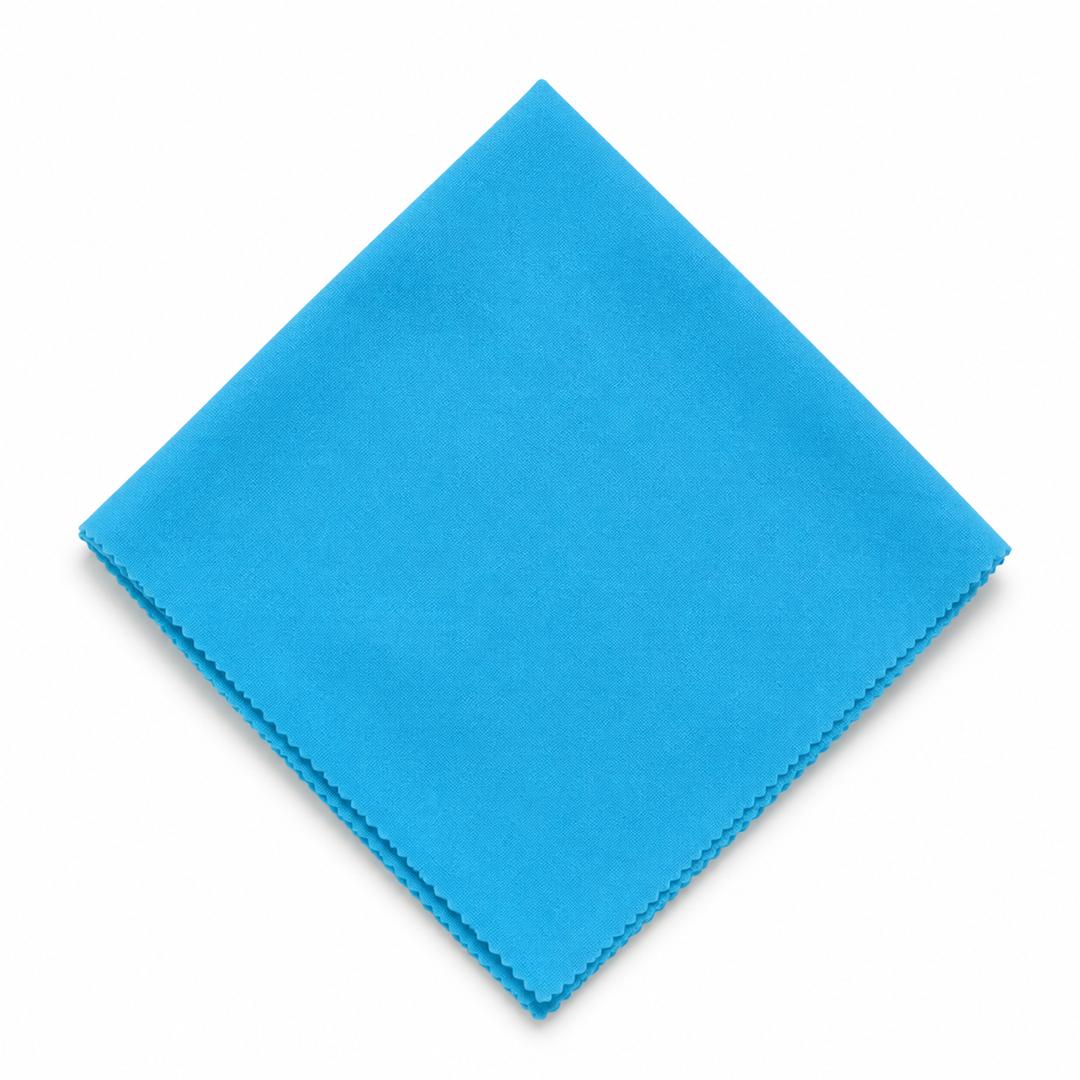 TURQUOISE BLUE SATIN SQUARE NAPKIN