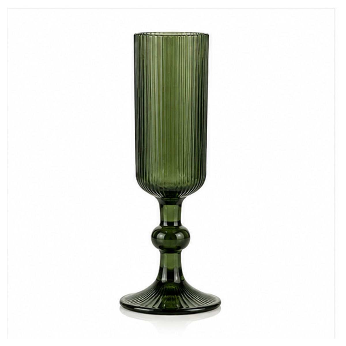 EMERALD GREEN GOBLET FLUTE