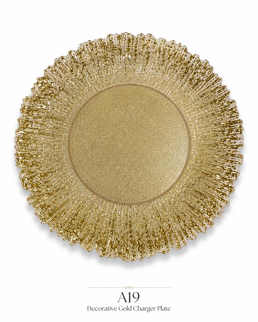 Decorative Gold Charger Plate