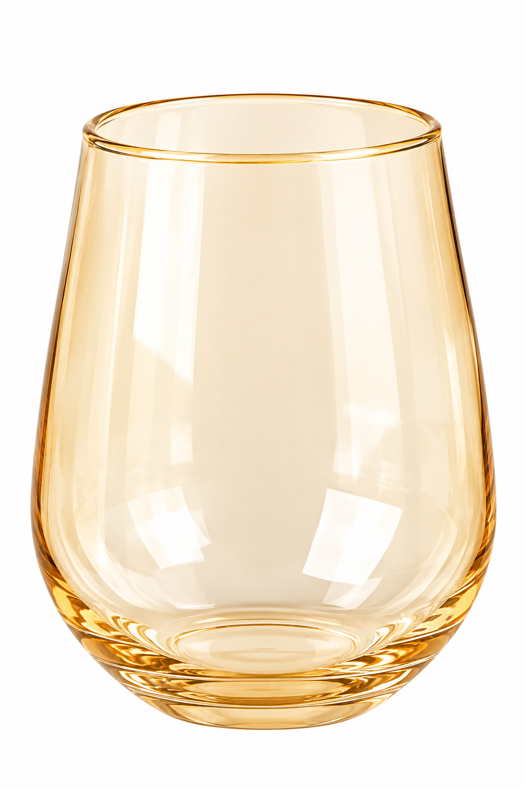LIGHT AMBER STEMLESS WATER GLASS – 6 PCS SET