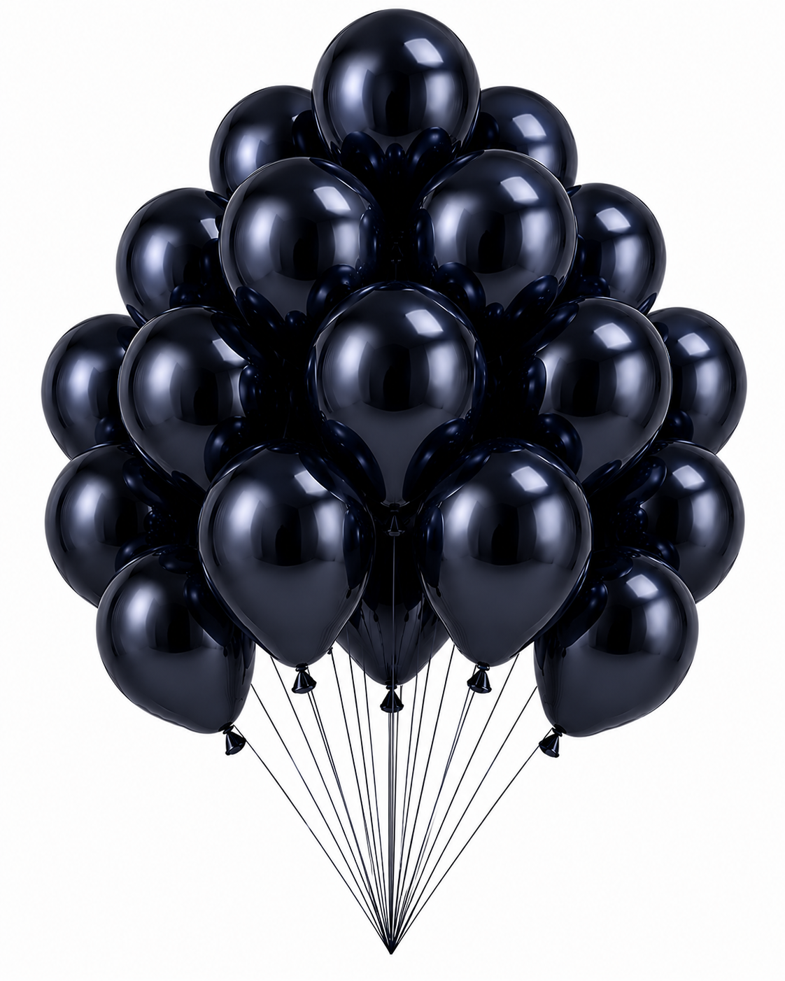 12-INCH GLOSSY BLACK BALLOON