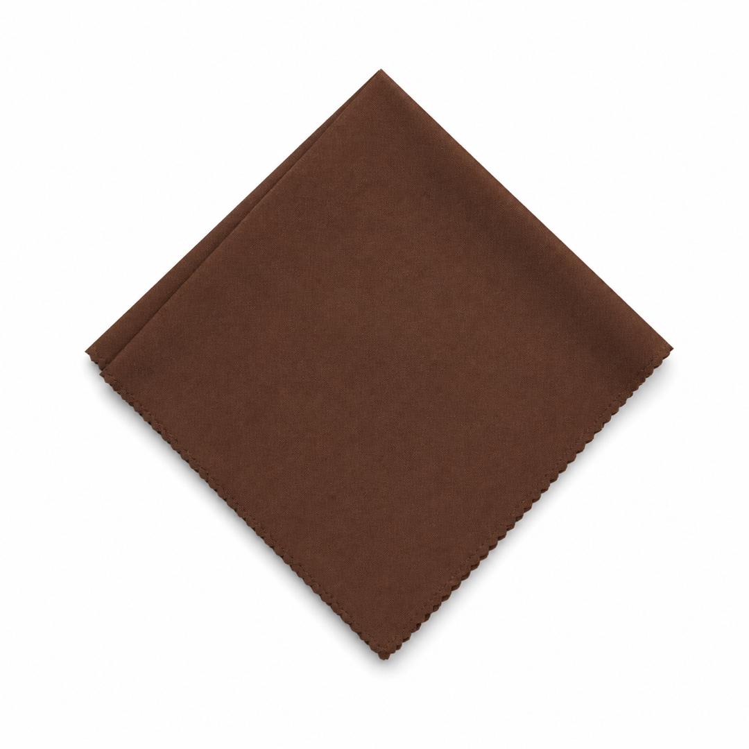 CHOCOLATE BROWN SQUARE NAPKIN 	∙