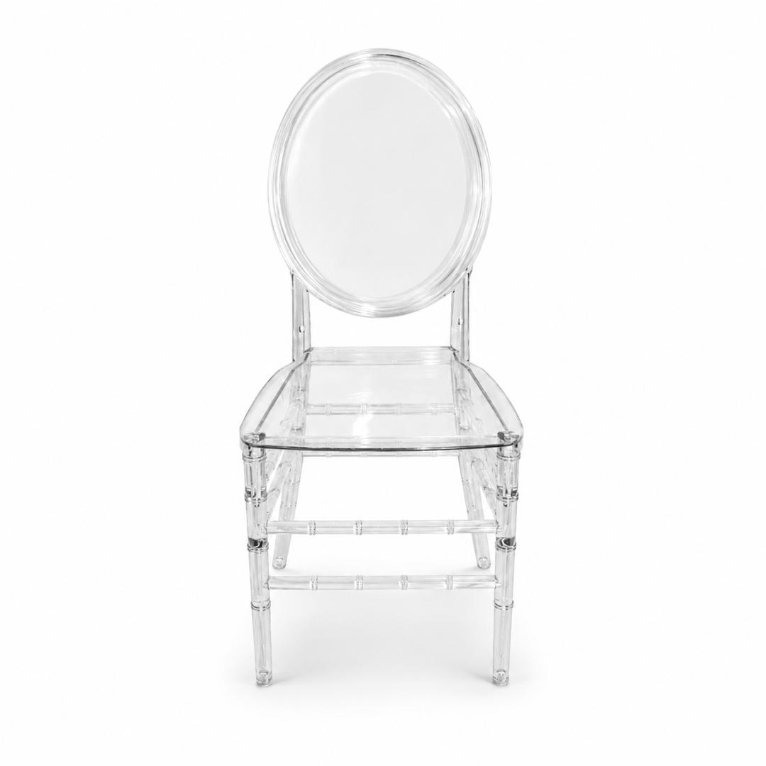 PAIR OF CRYSTAL GHOST HIGH CHAIR